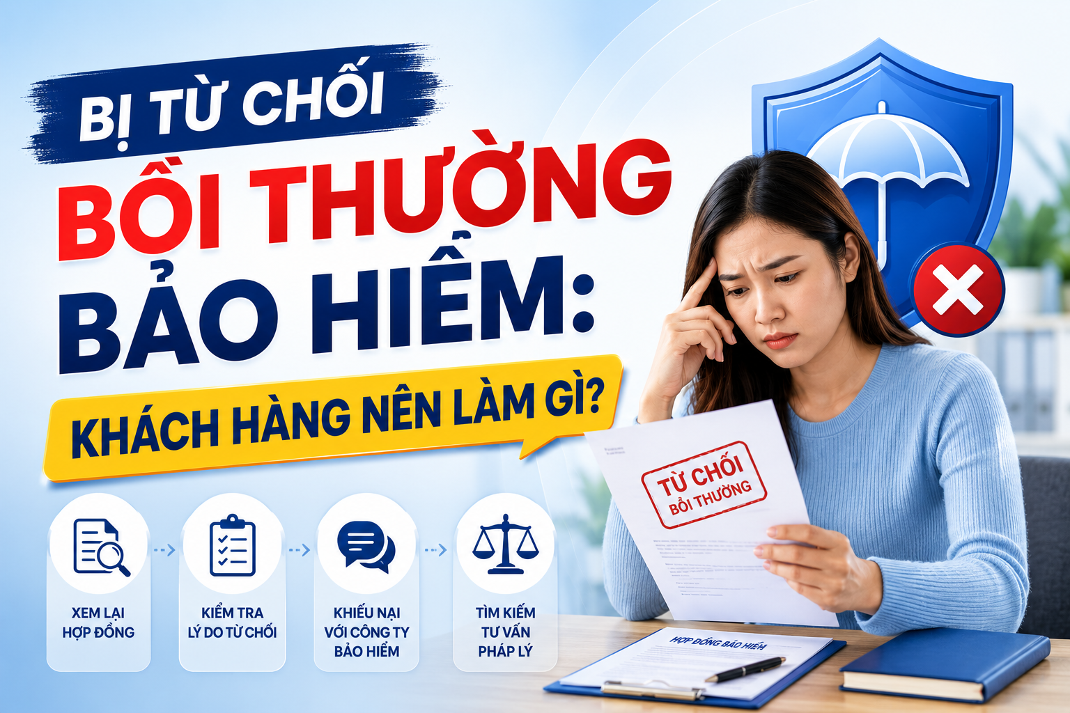 Bị từ chối bồi thường bảo hiểm khách hàng nên làm gì