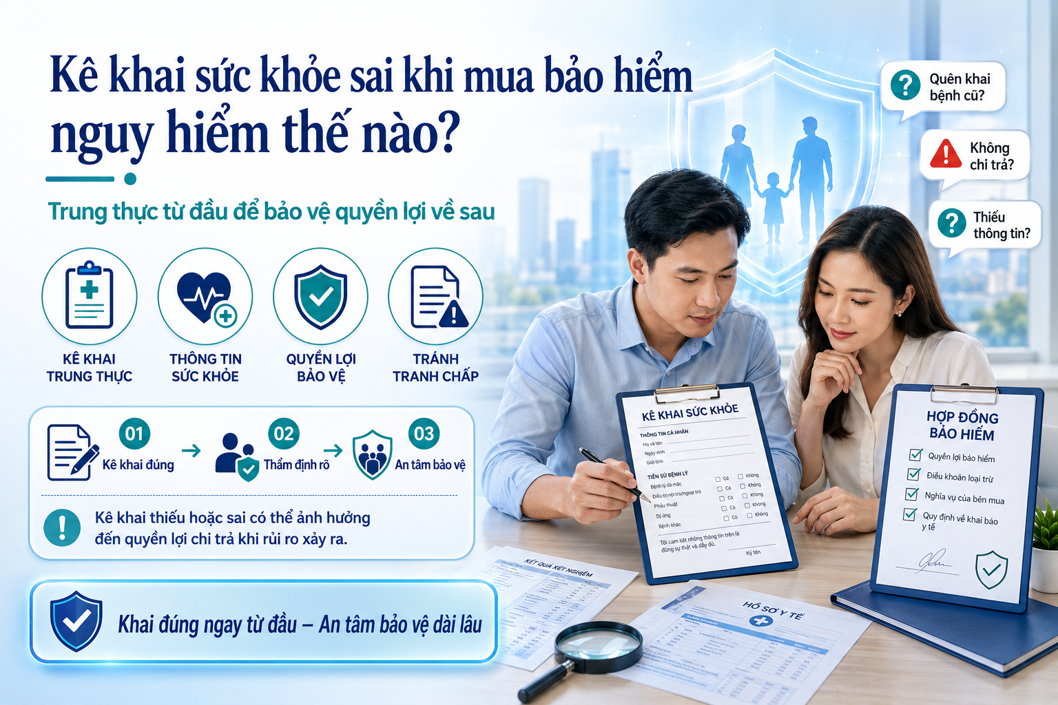 Kê khai sức khỏe sai khi mua bảo hiểm nguy hiểm thế nào