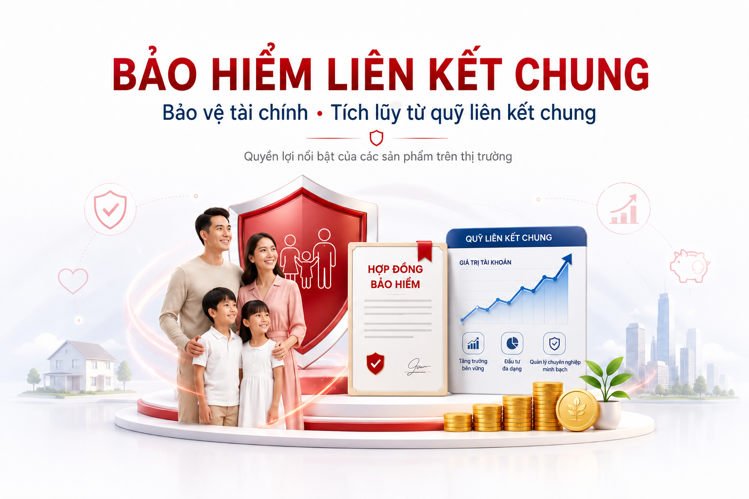 Bảo hiểm liên kết chung và quyền lợi các sản phẩm trên thị trường