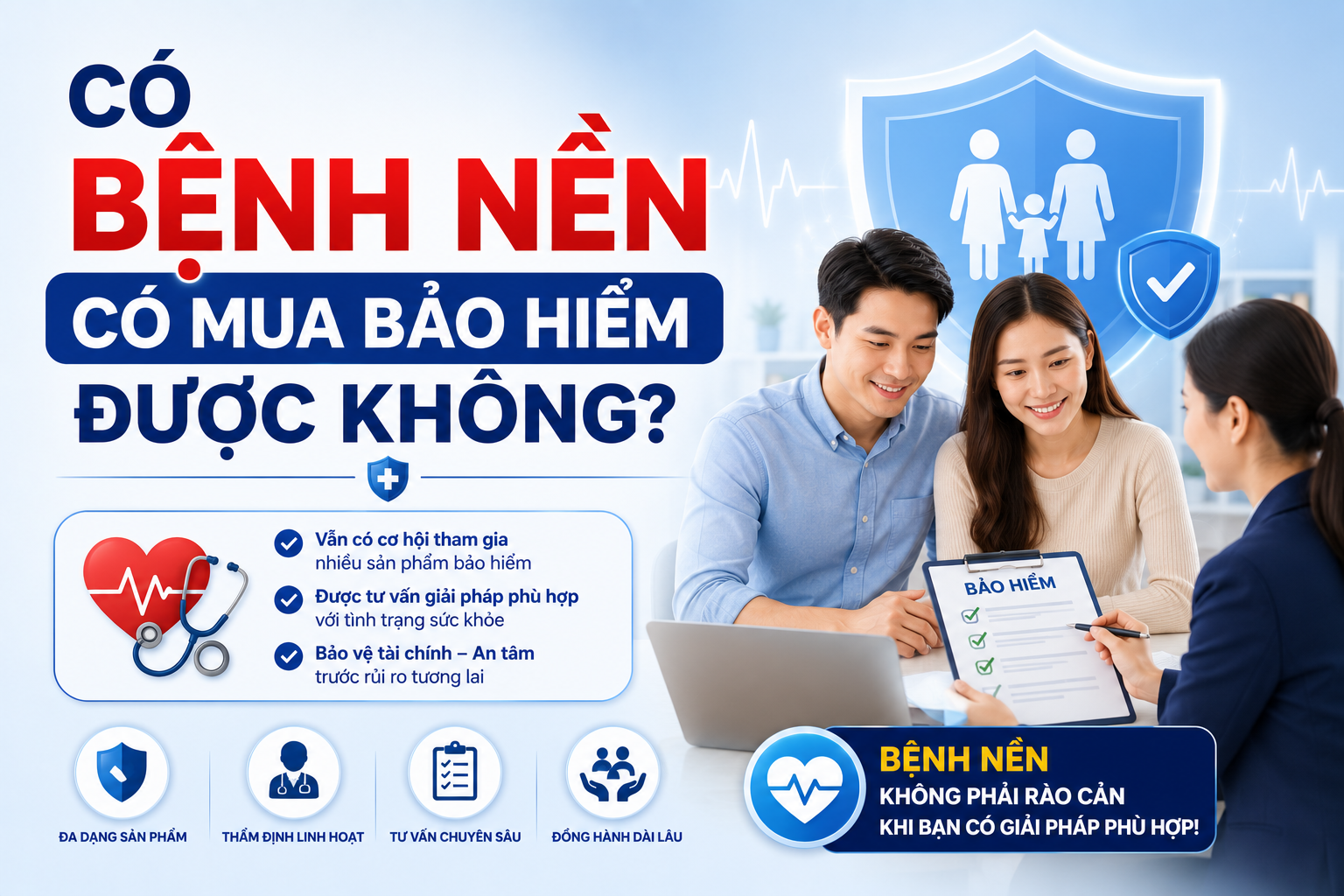 Có bệnh nền có mua bảo hiểm được không?